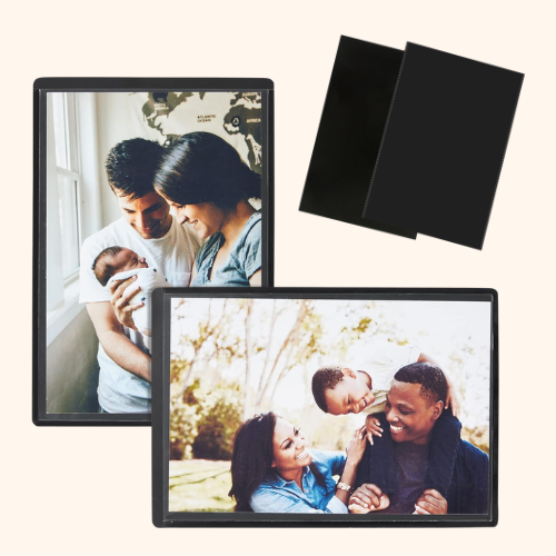 magnetic photo frame for fridge black